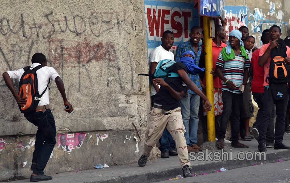 HAITI VOTE ELECTIONS PROTEST - Sakshi2