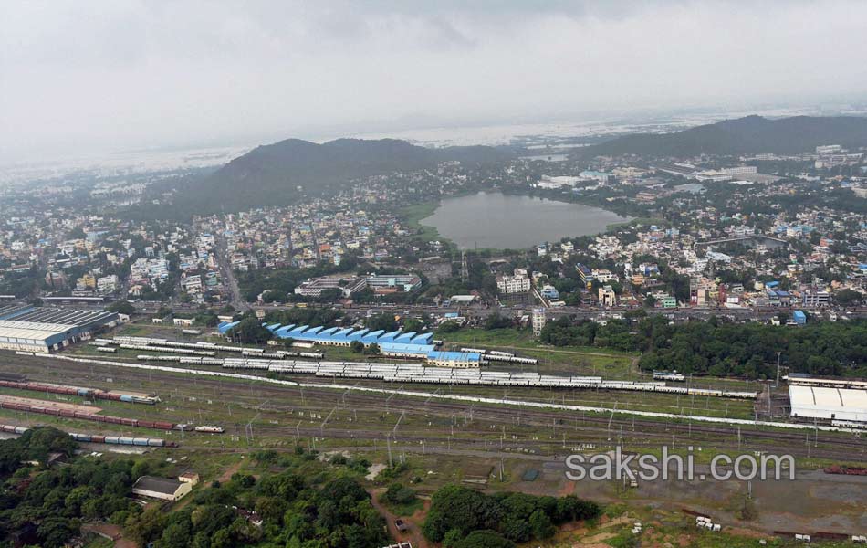 modi aerial survey - Sakshi5