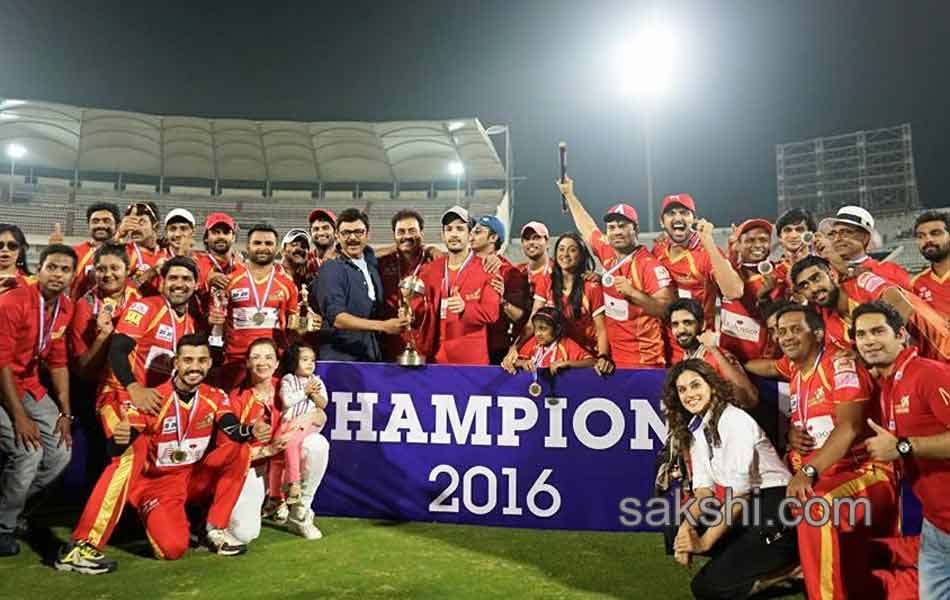 CCL6  winner Telugu warriors won by 211 runs18