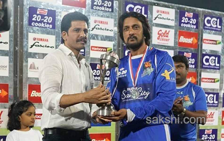 CCL6  winner Telugu warriors won by 211 runs20