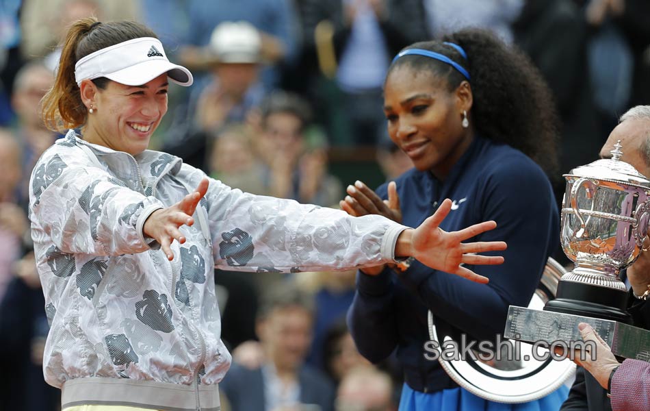 French Open Garbine Muguruza upsets Serena Williams for women s title6