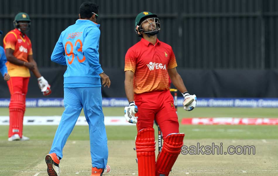 india beats zimbabwe in second one day achives series by 2 02