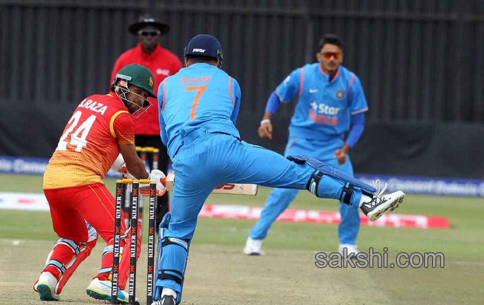 india beats zimbabwe in second one day achives series by 2 017