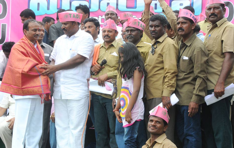 auto drivers rally in warangal city3