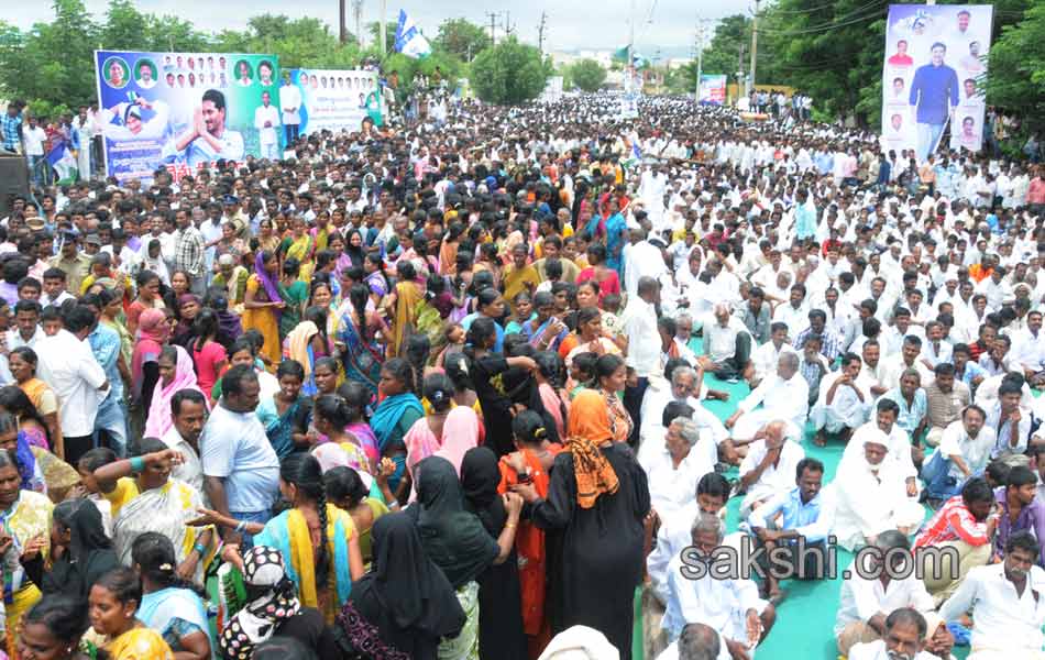 YS Jagan mohan reddy raithu maha dharna in YSR - Sakshi6