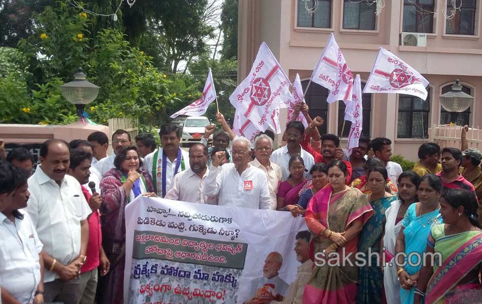 protests for special status to andhra pradesh state - Sakshi1