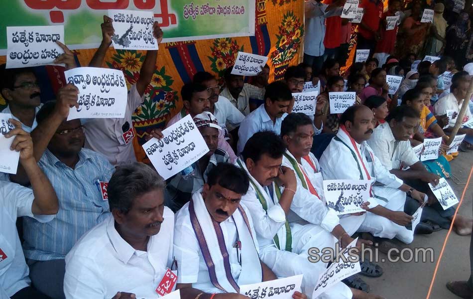 protests for special status to andhra pradesh state - Sakshi5