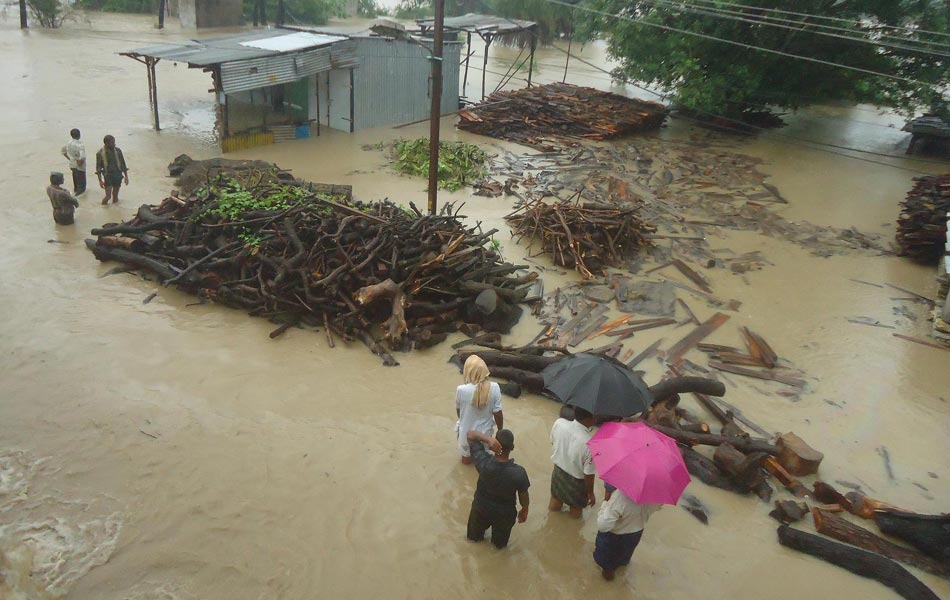 Heavy rain fall in guntur district5