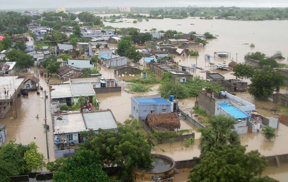 Heavy rain fall in guntur district15