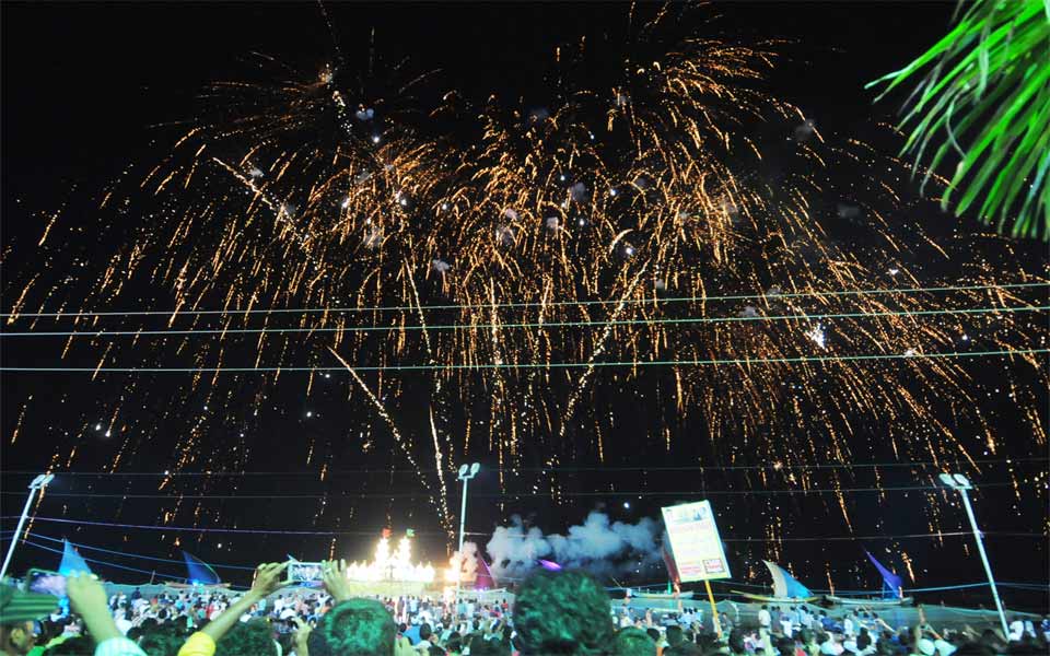 Fire works at Rottela pandaga - Sakshi5