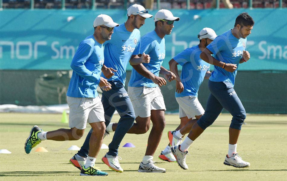 Team India players at a practice session2