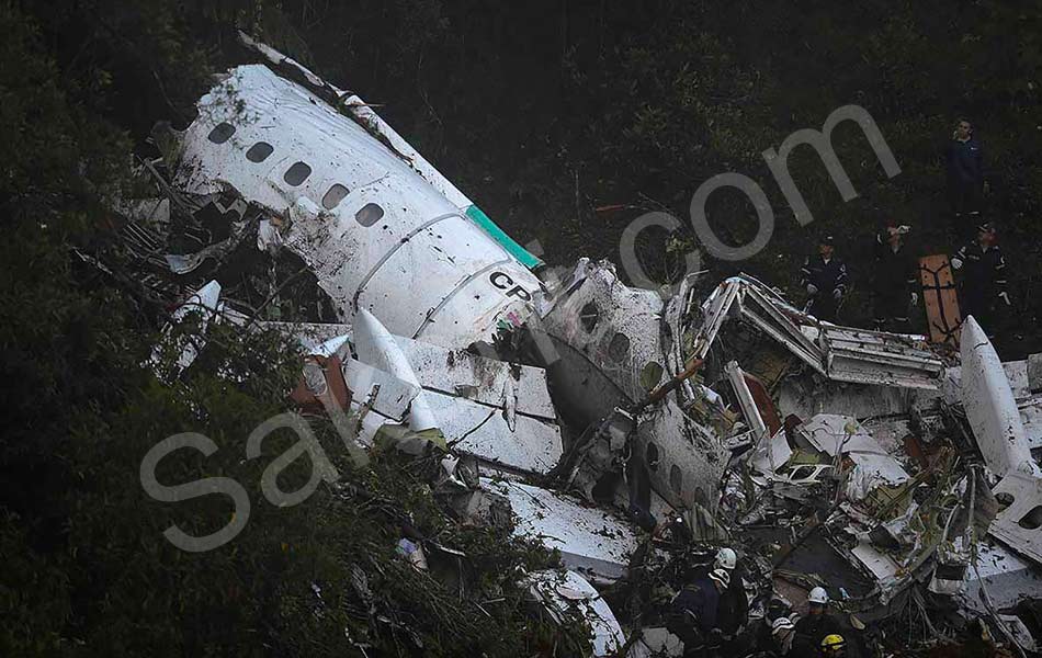 Colombia plane crash 71 dead on Brazil soccer teams charter flight11