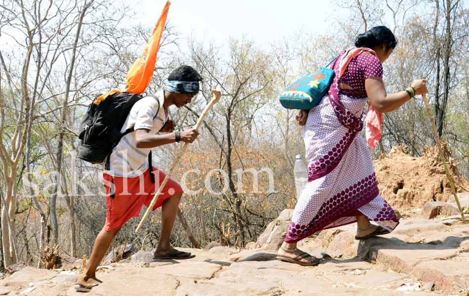 Siva devotees start journey to Srisailam Temple - Sakshi5