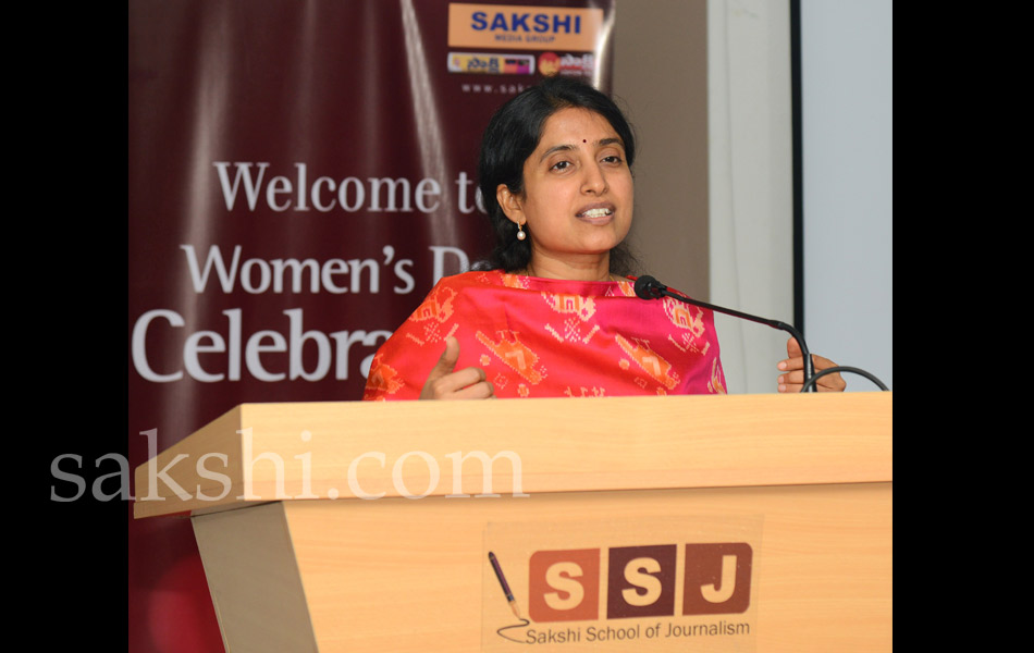 womens day celebration in sakshi journalism school - Sakshi2