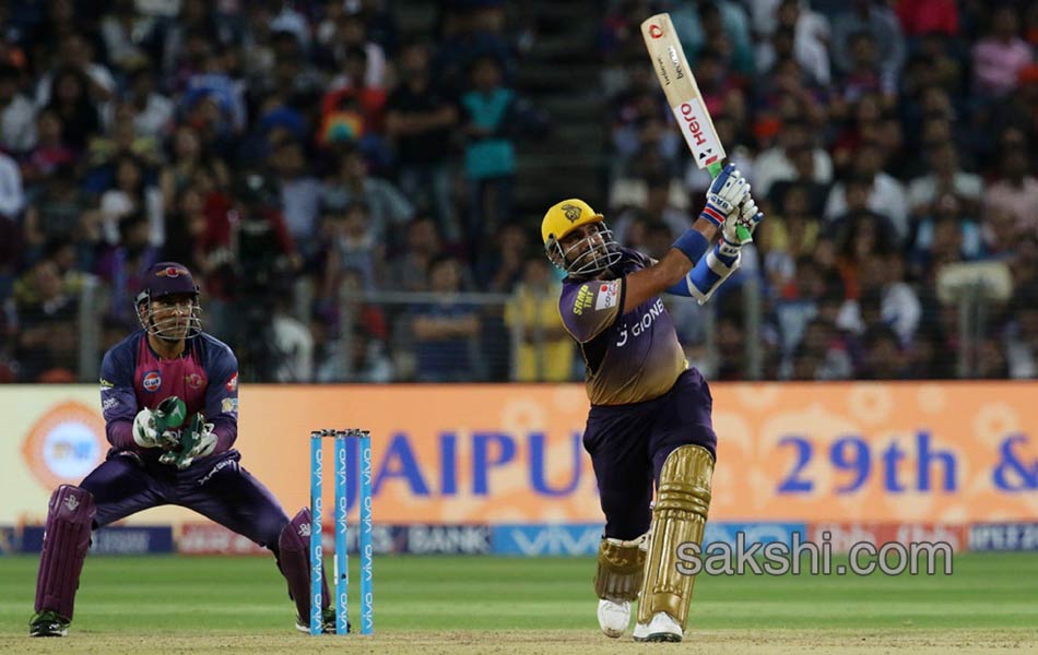 robin uthappa stumps pune in kkrs table topping win15