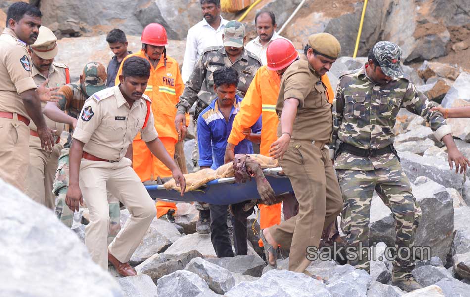 blasting in quarry - Sakshi5