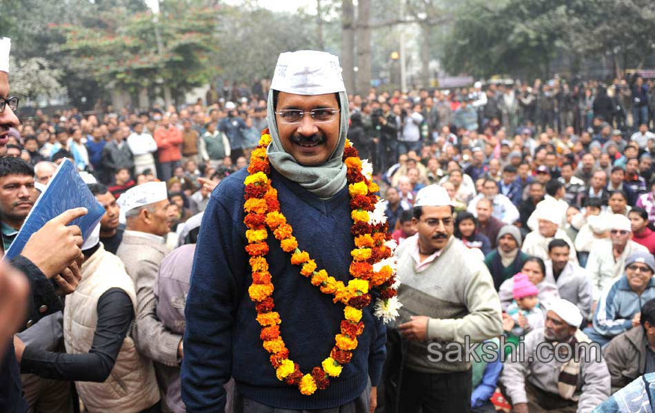 AAP to form government in Delhi Arvind Kejriwal to be Chief Minister - Sakshi2