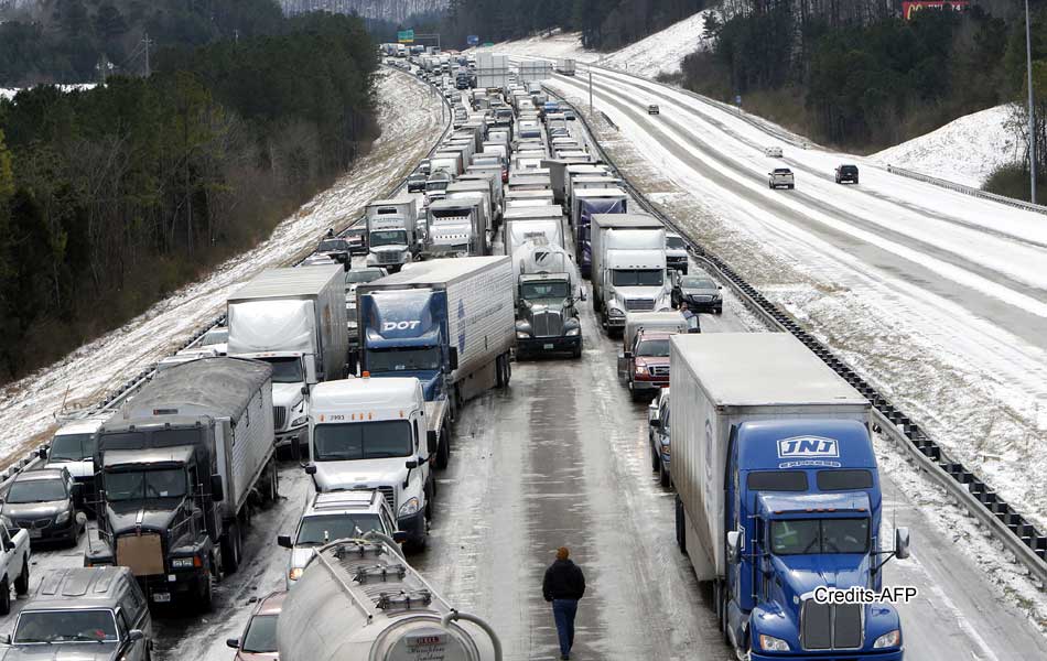 Alabama Students Trapped In Schools After Winter Storm Hits Southern US1