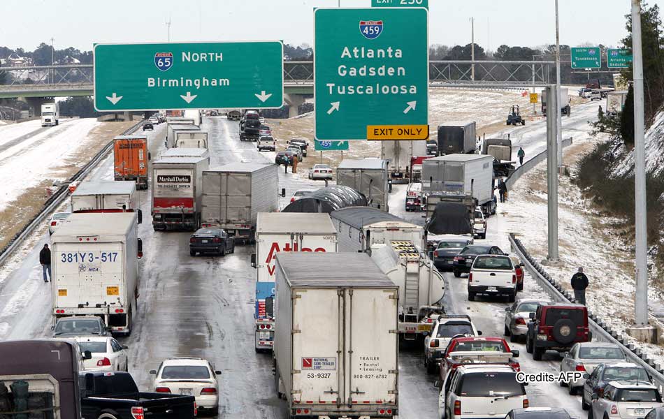 Alabama Students Trapped In Schools After Winter Storm Hits Southern US2