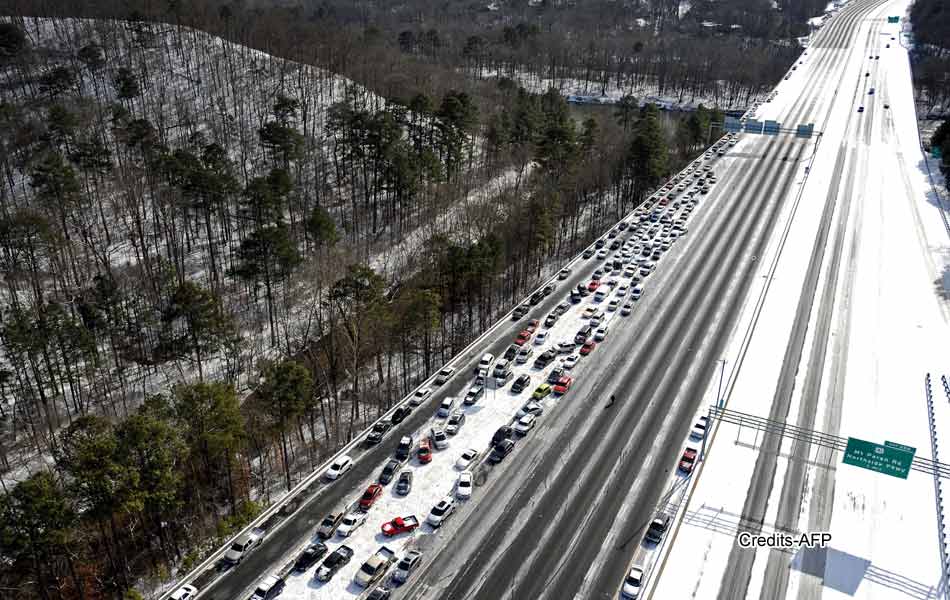 Alabama Students Trapped In Schools After Winter Storm Hits Southern US8