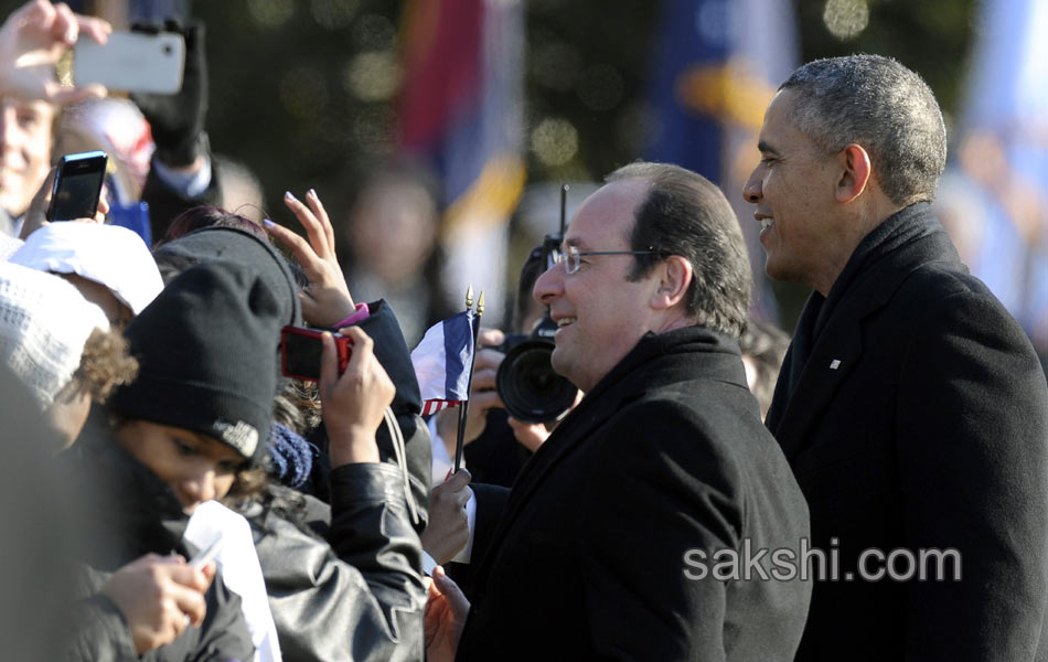 Obama and Francois Meeting - Sakshi23