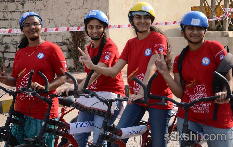 metro cycle ride - Sakshi4