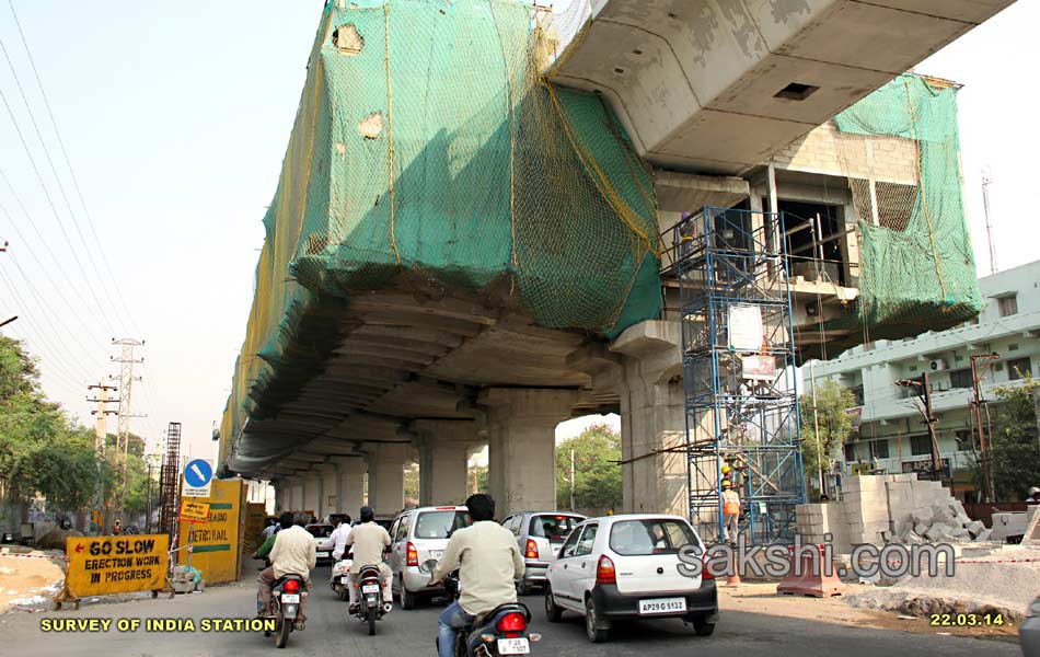 Metro Railway statiions getting ready - Sakshi2