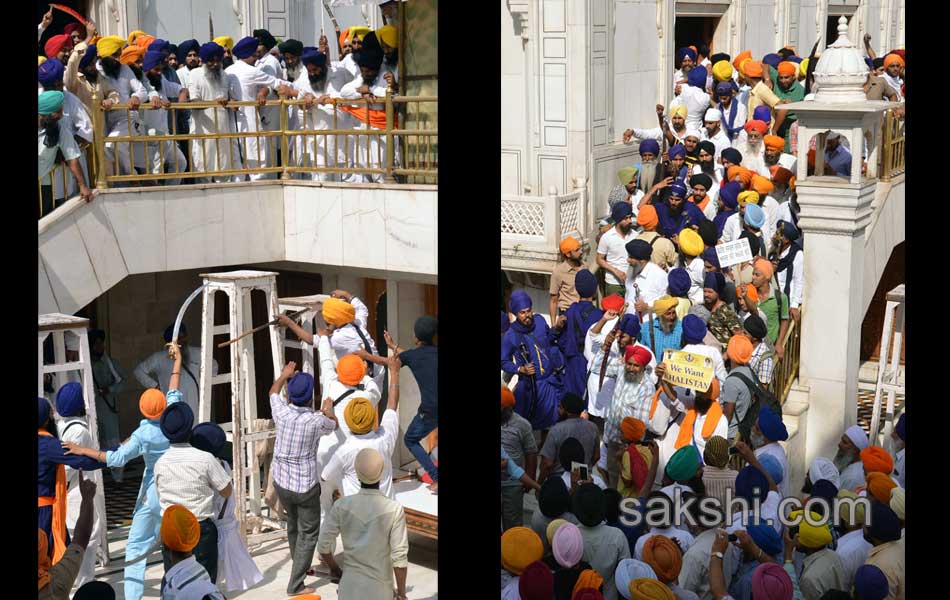 Sword fight at Golden temple14