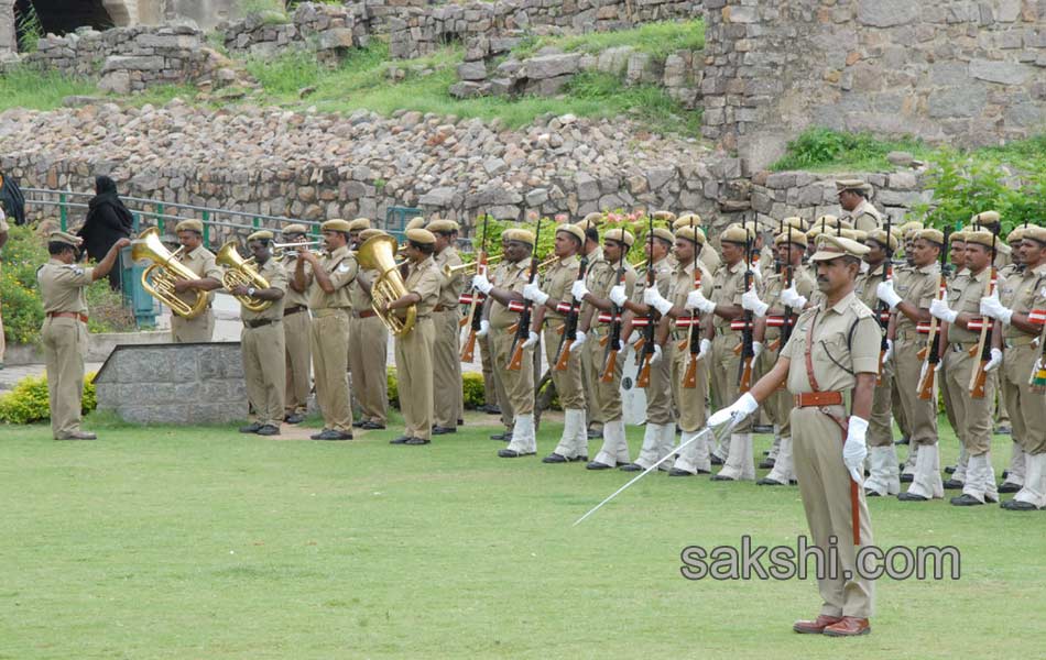 marching in golkonda fort - Sakshi2