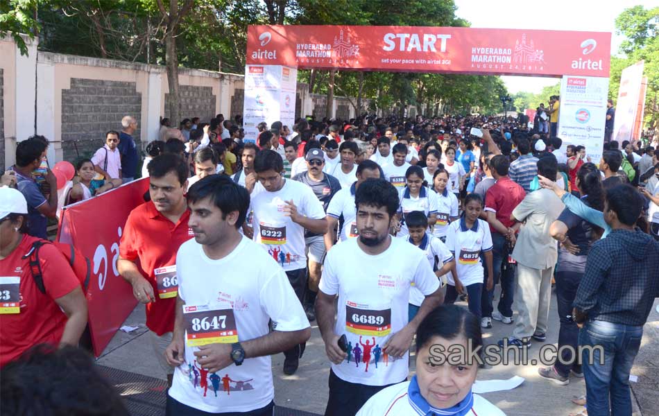 airtel marathon in hyderabad - Sakshi13