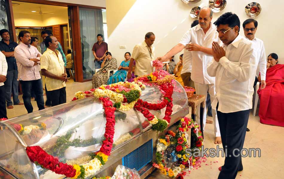 celebrities pay last respects to Dr Rama Naidu - Sakshi35