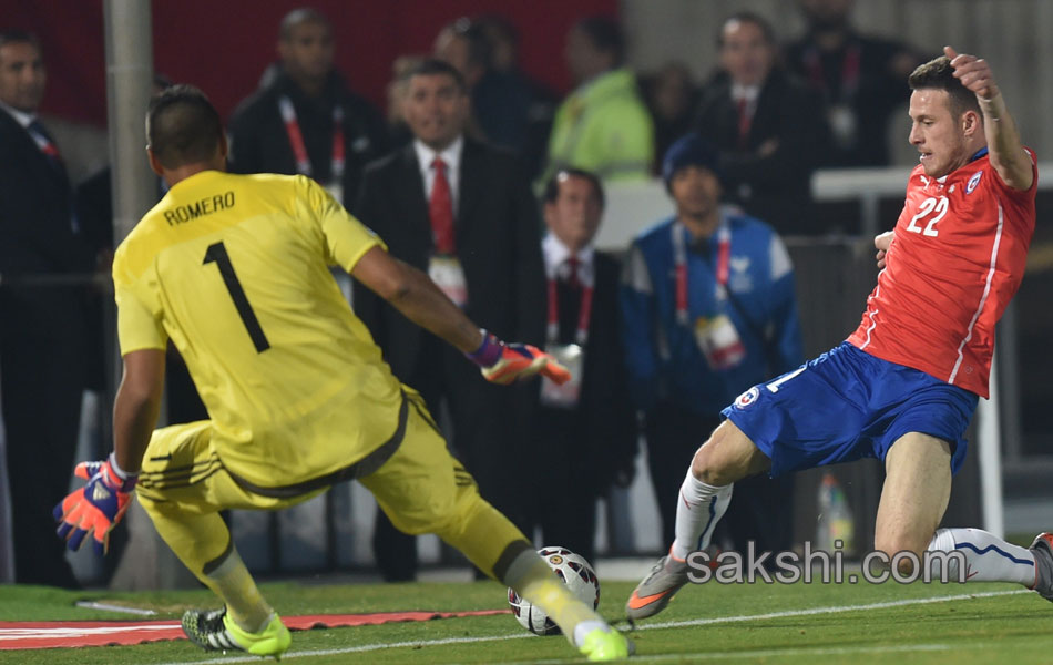 celebration upon winning the Copa America 201519