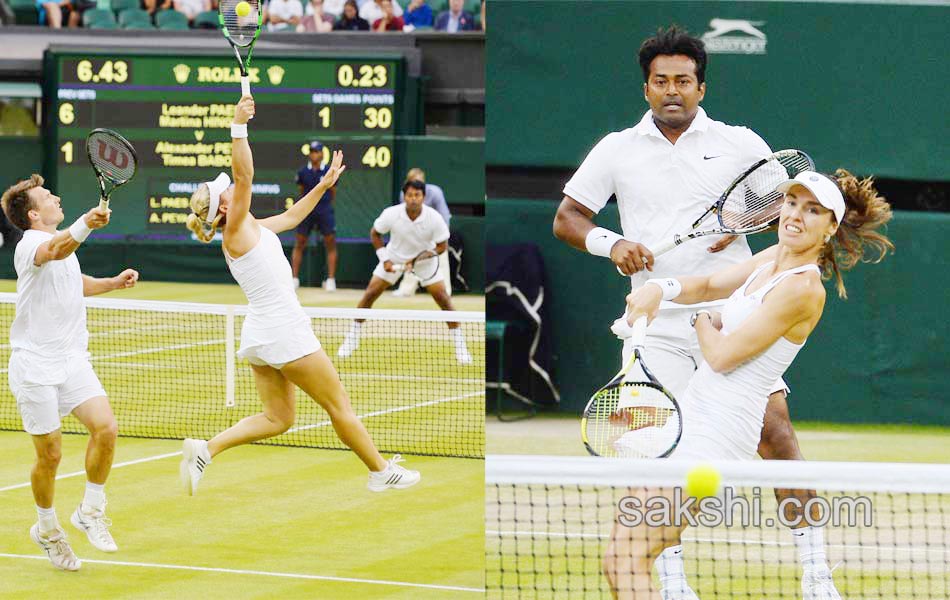 Hingis and Paes win wimbledon mixed doubles title4