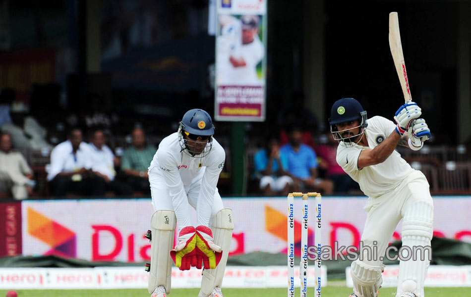 team india play ends first day of seconde test against srilanka - Sakshi11