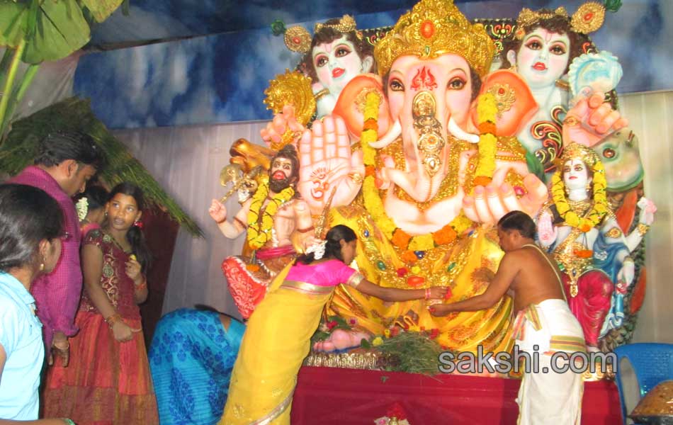 Ganesh Chaturthi celebrations in khammam district8