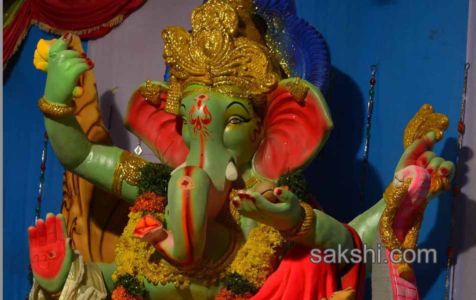 ganesh chaturthi celebrations in khammam district on second day10