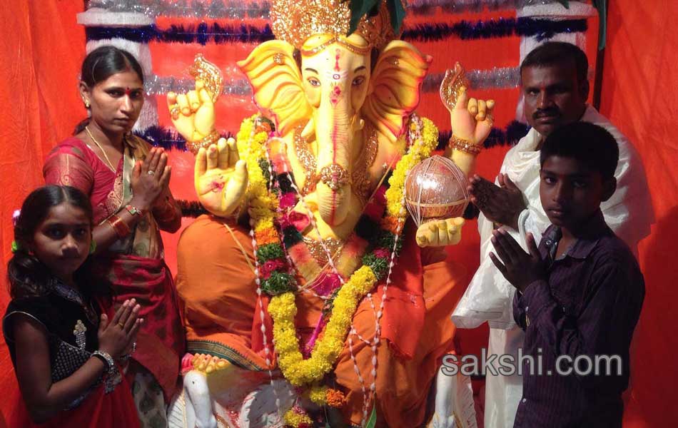 ganesh chaturthi celebrations in Ranga Reddy district onThird day6