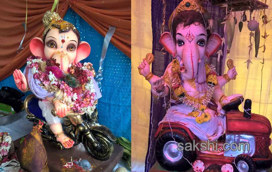 ganesh chaturthi celebrations in khammam district onThird day7