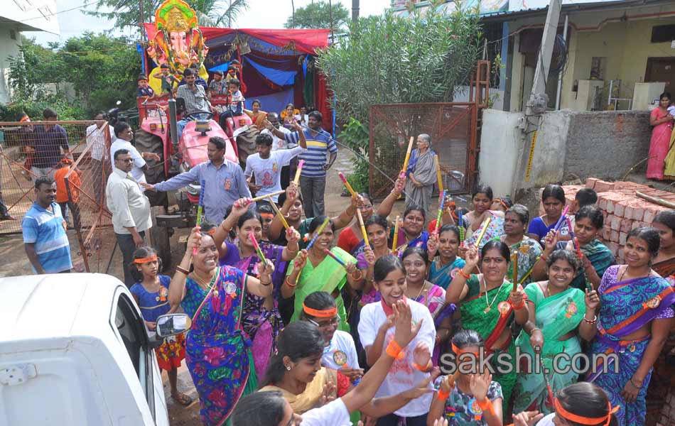 ganesh chaturthi celebrations in Ranga Reddy district onThird day1