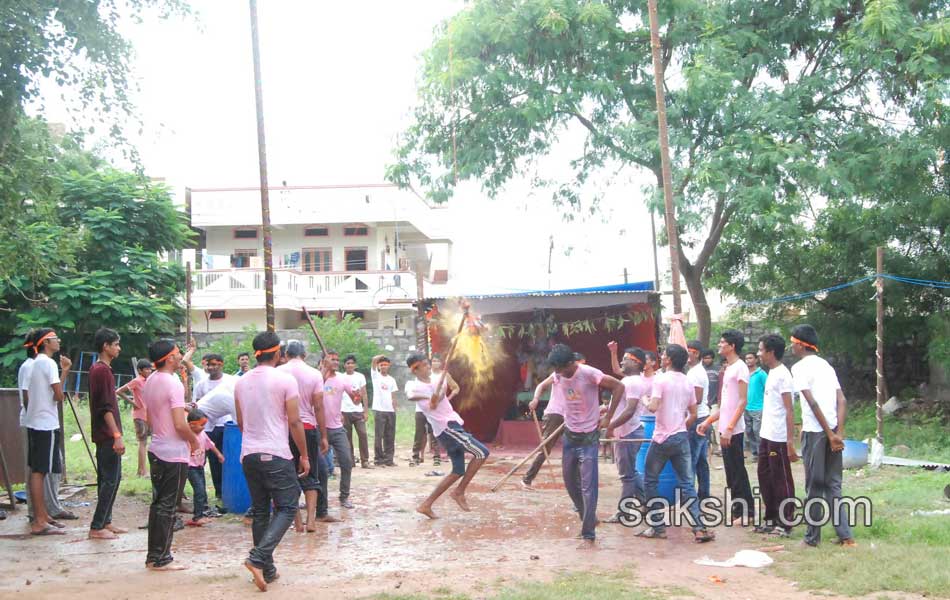 ganesh chaturthi celebrations in Ranga Reddy district onThird day2