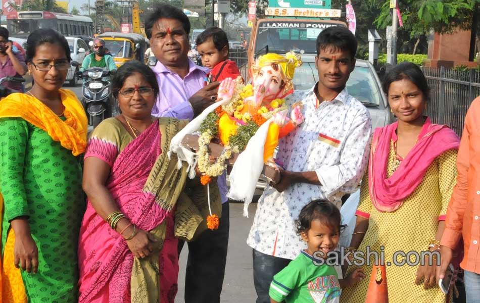 Lord Ganesha idol is immersed in water - Sakshi3