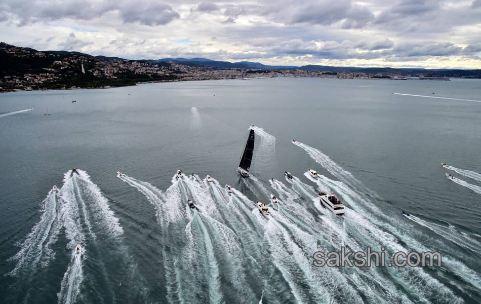 Boats sail during the 47th Barcolana regatta in the Gulf of Trieste - Sakshi12