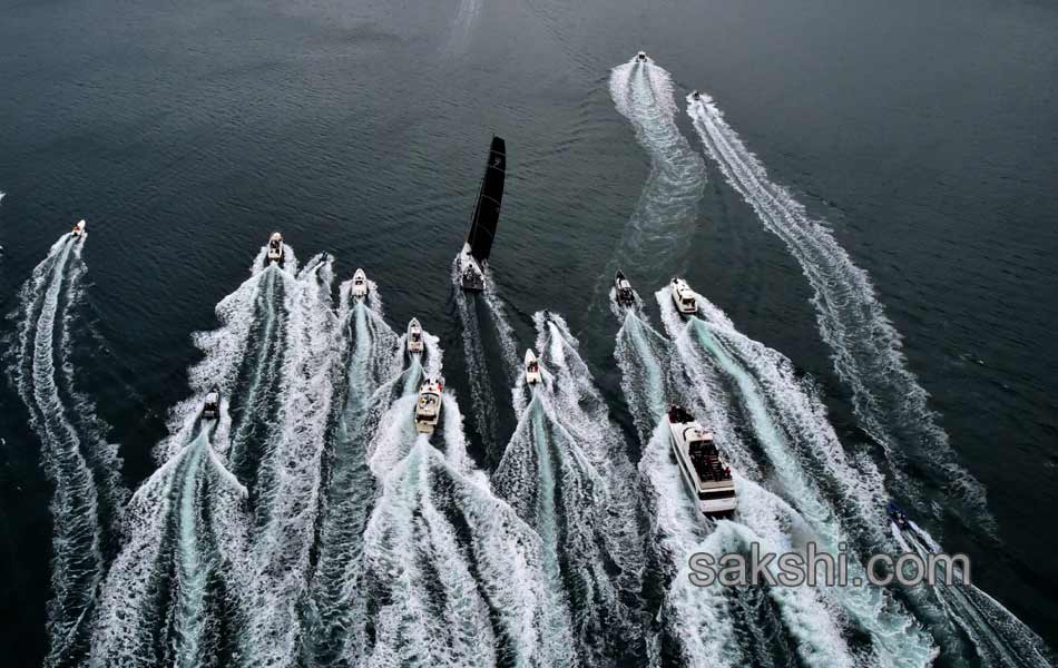 Boats sail during the 47th Barcolana regatta in the Gulf of Trieste - Sakshi13