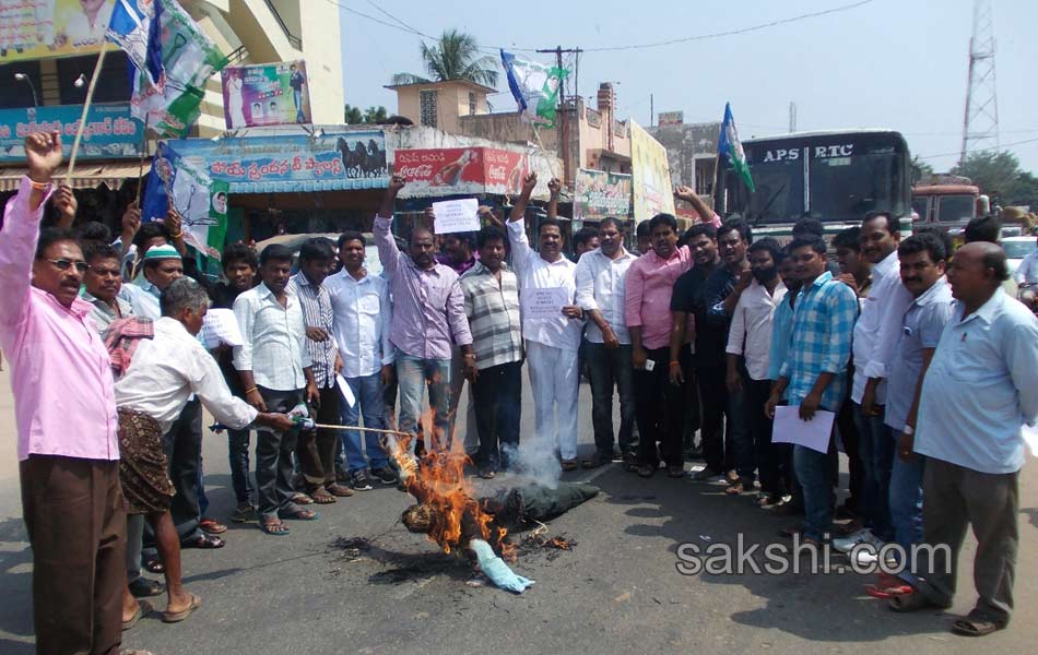 YSCP protesting on status - Sakshi18