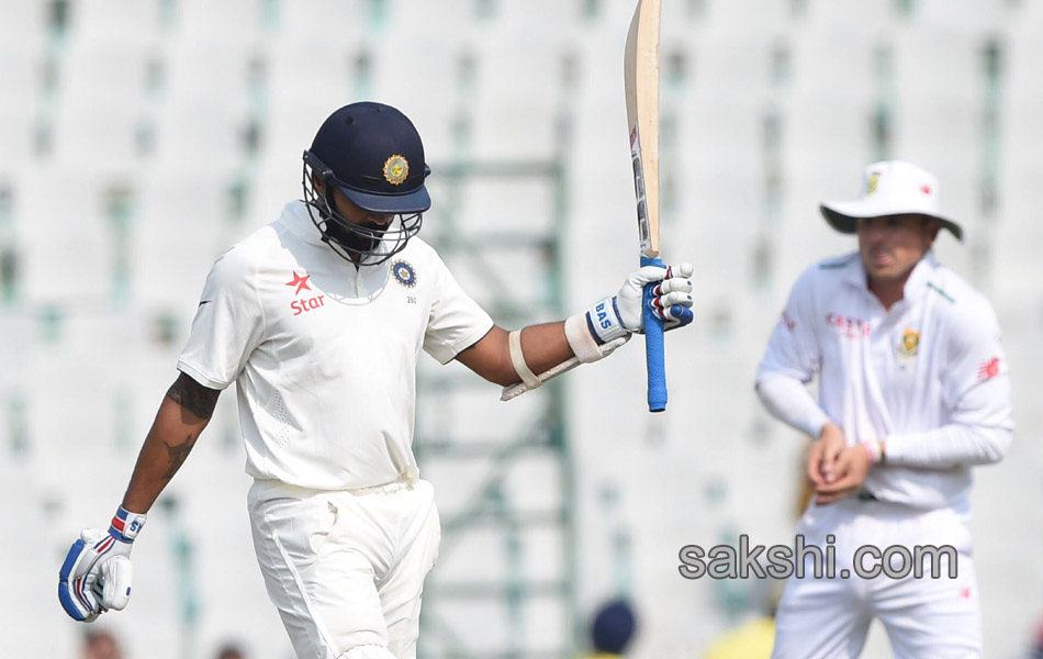 first Test match between India and South Africa at The Punjab Cricket11