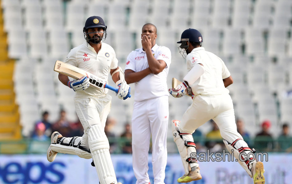 first Test match between India and South Africa at The Punjab Cricket17