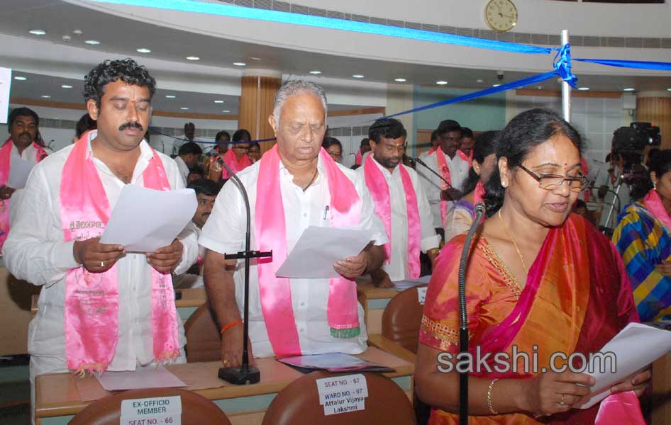 TRS leader B Rammohan elected GHMC Mayor14