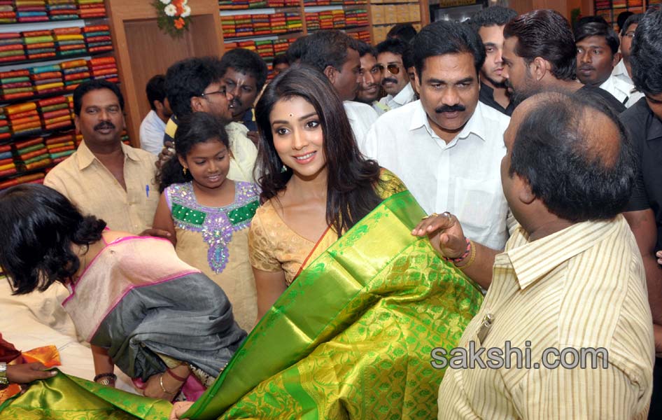 Shriya in VR Silks showroom opening - Sakshi6