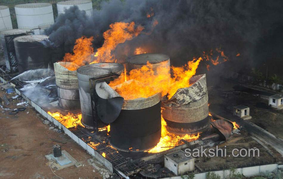 Fire breaks out at Visakhapatnam bio diesel plant fire20