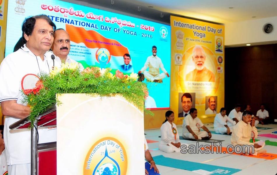 international yoga day celebrated in telugu states7